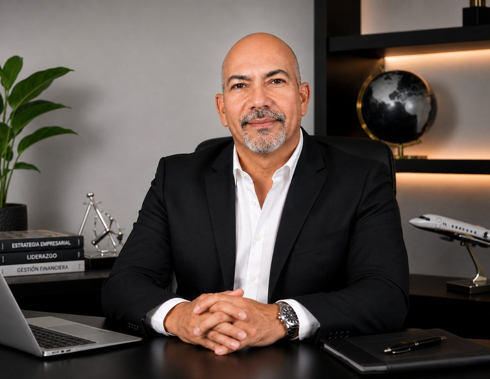 Carlos Caraballo en su oficina