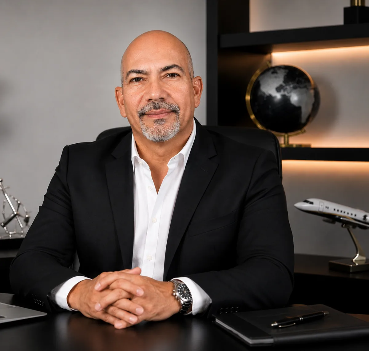 Carlos Caraballo, consultor de negocios, en su oficina